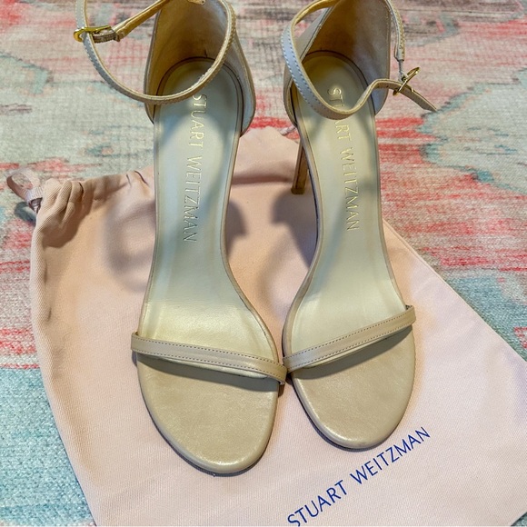 EUC Stuart Weitzman Nudistsong Heeled Sandals in Nude - Picture 7 of 17